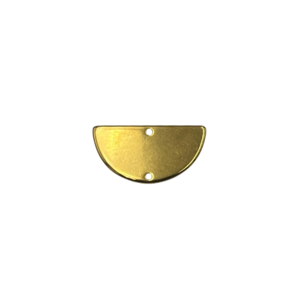 Half rond 2 gaten - Goudkleur - metaal - 27mm