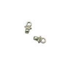 Cymbal eindstuk - Oud Zilver - Metaal - 4.1 x 6.9mm