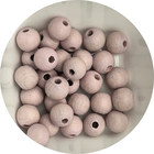 Rond - pastel roze - Hout - 8mm