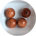 Bol - Bruin  - Hout - 15mm