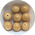 Bol imit. keramiek - Beige - Resin - 14mm