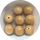 Bol imit. keramiek - Beige - Resin - 14mm