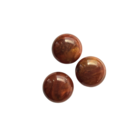 Bol afgeplat - Notelaar imit. - Resin - 22mm