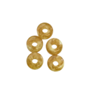 Donut - Licht /beige glitter - Resin - 13x5mm