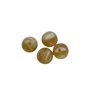 Bol - Licht bruin/glitter - Resin - 12mm