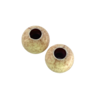 Bol - Ecru gemarmerd - Metaal - 24mm