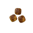 Carré plat - Turquoise/glitter - Resin - 20mm