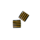 Carre plat - Zwart/bruin - Resin - 16mm