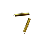 Slider tube met oog - Goudkleur - Metaal - 4x26mm