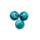 Bol - Turquoise marmer - Resin - 18mm
