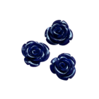 Bloem 2 gaten - Blauw - Synth-NWS - 17mm
