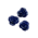 Bloem 2 gaten - Blauw - Synth-NWS - 17mm