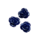 Bloem 2 gaten - Blauw - Synth-NWS - 17mm