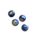 Bol - Blauw glitter - Resin - 12mm