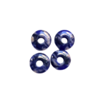 Donut - Blauw glitter - Resin - 13x5mm