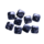 Carré plat - Blauw glitter - Resin - 12mm
