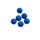 Bol - Kobalt blauw opaque - Resin - 10mm