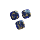 Carré plat - Blauw glitter - Resin - 20mm