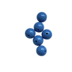 Bol - Kobalt blauw opaque - Resin - 12mm