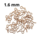 Schroefoogje - 1.6 mm - Brons