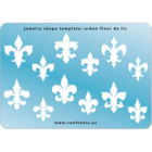 Jewelry Shape Template - Urban fleur de lis