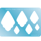 Jewelry Shape Template - Victorian drop