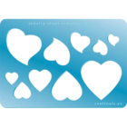 Jewelry Shape Template - Hearts