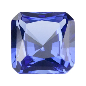 Zirconia - Nano Gems - Blue Sapphire  - Asscher - 8mm