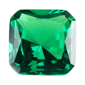 Zirconia - Nano Gems - Emerald Medium - Asscher - 6mm