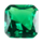 Zirconia - Nano Gems - Emerald Medium - Asscher - 8mm