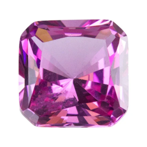 Zirconia - Nano Gems - Rhodolite - Asscher - 6mm