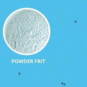 Frit - Poeder - Bullseye - COE90 - Turquoise Blue Transparant