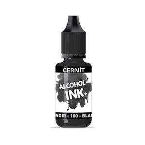 Cernit alcohol ink - Black - n°100 - 20ml