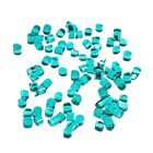 Millefiori Dots - COE90 - Light Aqua Blue Transparant - 25 Gr