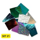 Mix 21 - Dichro on black/clear  - COE 90 - 100gr