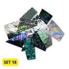 Mix 18 - Dichro on black/clear - COE 90 - 100gr