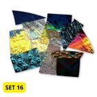 Mix 16 - Dichro on black/clear - COE 90 - 100gr