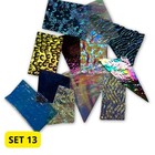 Mix 13 - Dichro on black/clear - COE 90 - 100gr