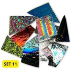 Mix 11 - Dichro on black/clear - COE 90 - 100gr