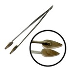 2DEHANDS Lang pincet bladvormig vlak uiteinde