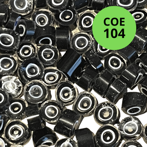 Zwart/wit/Zwarte stip - COE104 - 8-10mm