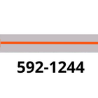 Effetre 1244 - Fine orange in clear