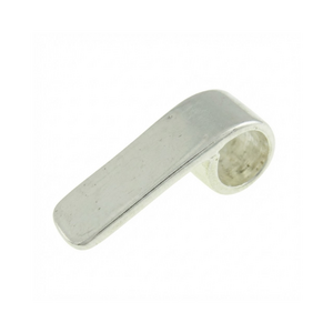 Rechthoekig smal - Zilver - Messing - 5.5x17.2x1mm  h:5mm