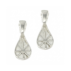 Rond blad - Zilver - Messing - 21x9x2mm h:6x4mm