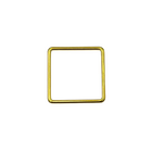 Vierkant - Goudkleur - Metaal - 33mm