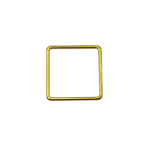 Vierkant - Goudkleur - Metaal - 33mm
