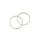 Ring - Mat Goud - Metaal - 40mm