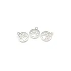 Hanger pootje rond - Zilverkleur - Metaal - 15x12mm