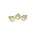 Hanger Pootje rond - Goudkleur - Metaal - 15x12mm