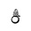 Karabijnslot fantasie - Zilverkleur - Rhodium - 12mm